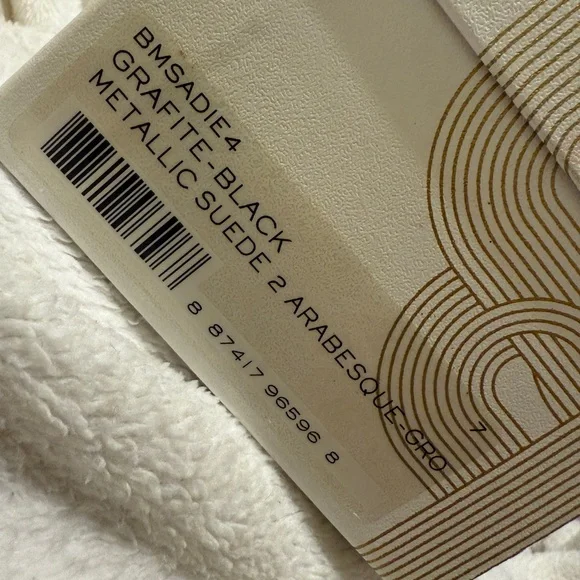 belle by sigerson Morrison Black metallic brocade size 7 Flats NWT - Picture 3 of 12